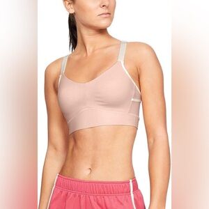 NWOT! Under Armour Women's UA Breathelux Mid Sports Bra Orange Dream Sz Medium